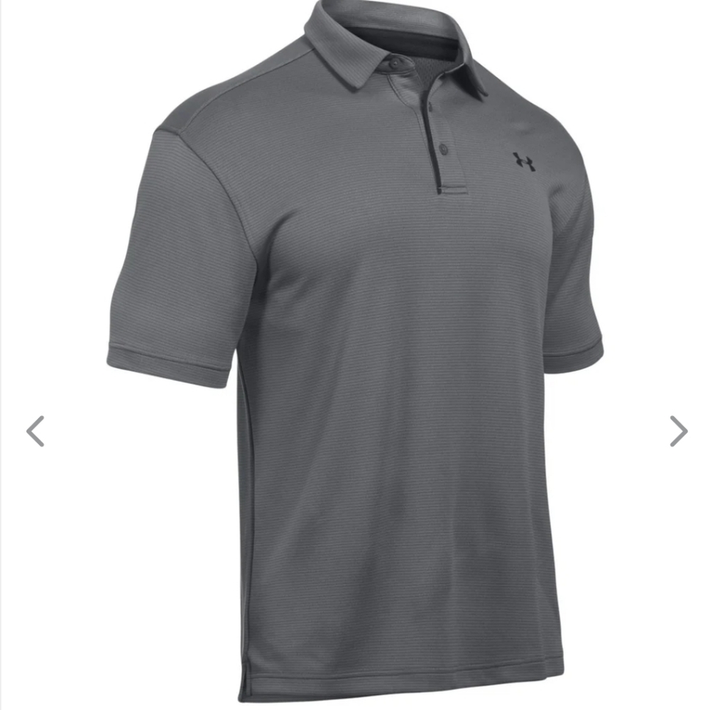 Under Armour Men's Gray Heat Guard Polo Shirt